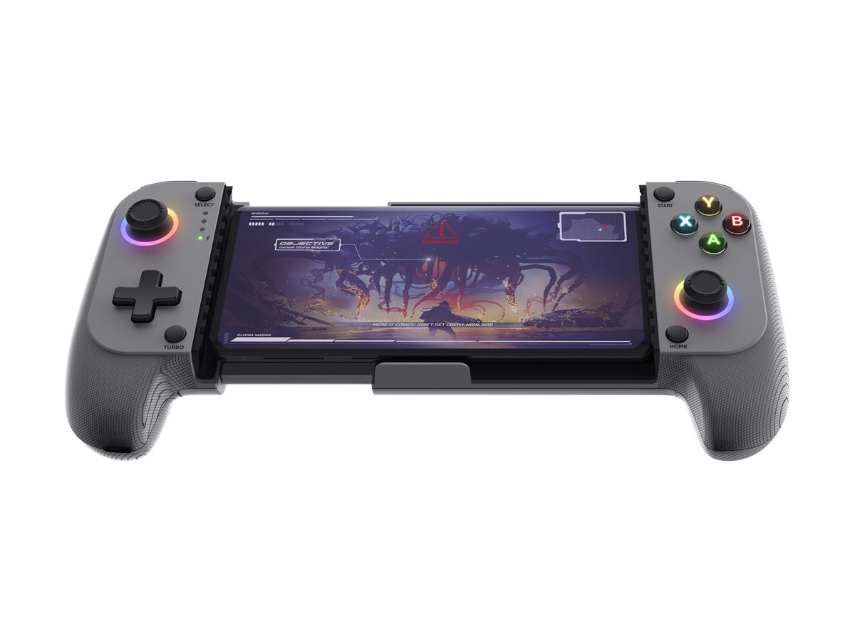 Comando de Jogos Trust GXT 735G Mylox Sem Fios Bluetooth RGB Vibração Android iOS Cinza - Imagem 8