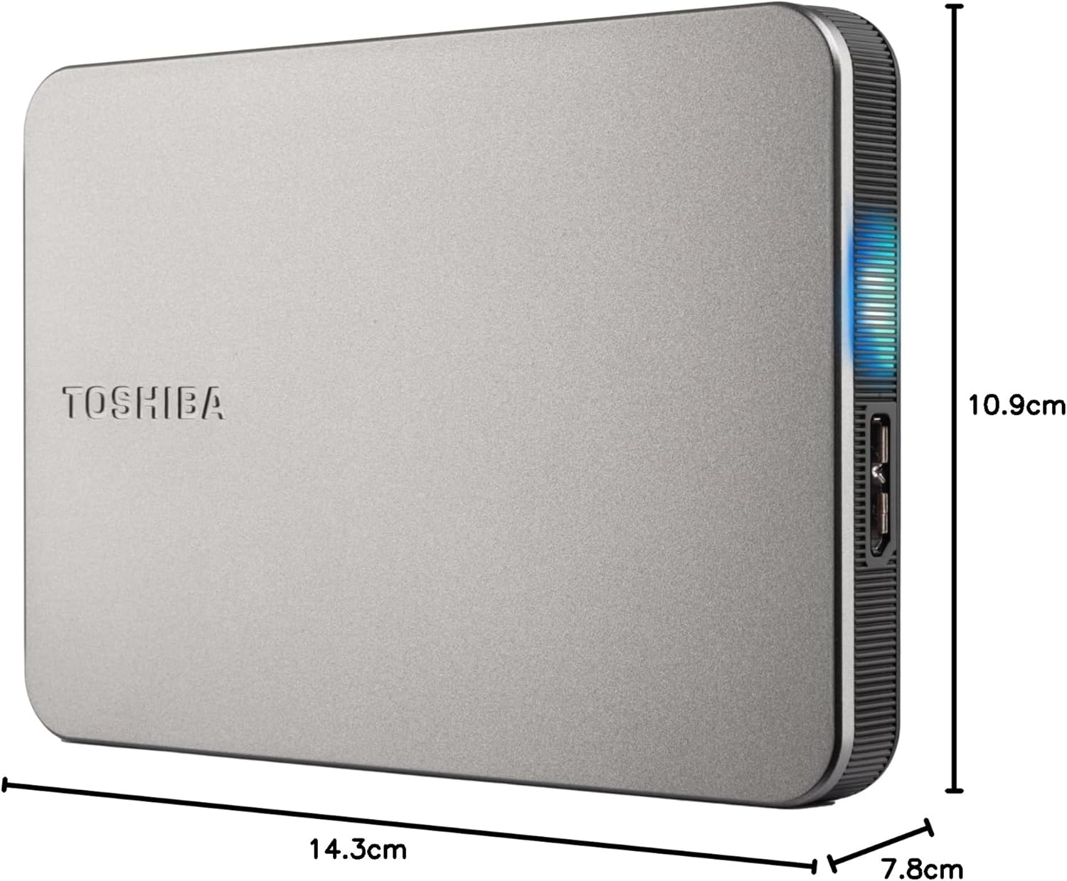 Disco Rígido Externo Portátil Toshiba Canvio Flex 1TB 2.5" USB 3.2 Gen 1 Prateado - Imagem 6