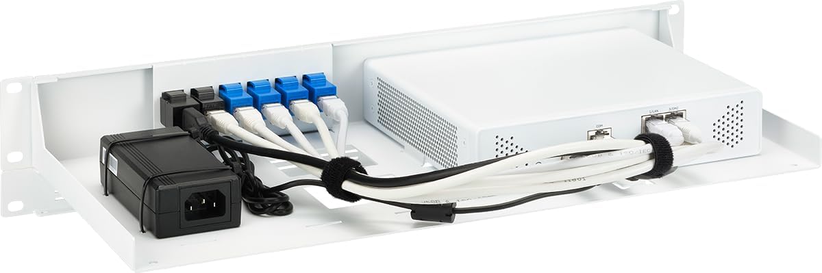 Rackmount.IT RM-SR-T14 - Kit de montagem de dispositivo de rede - montagem em suporte - branco cartaz - 1.3U - 19" - para Sophos XGS 88 - Imagem 3