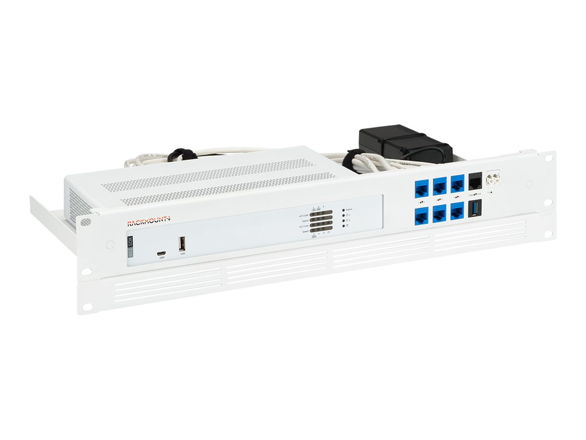 Rackmount.IT RM-SR-T15 - Kit de montagem de dispositivo de rede - montagem em suporte - branco cartaz - 1.3U - 19" - para Sophos XGS 108