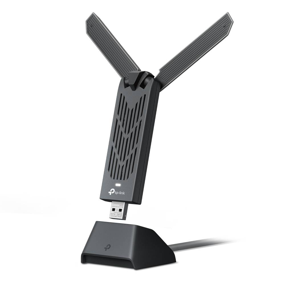 Adaptador de Rede USB TP-Link Archer TBE400UH BE6500 Wi-Fi 7 Tri-Band 6500Mbps Alta Ganho USB 3.0 - Imagem 2