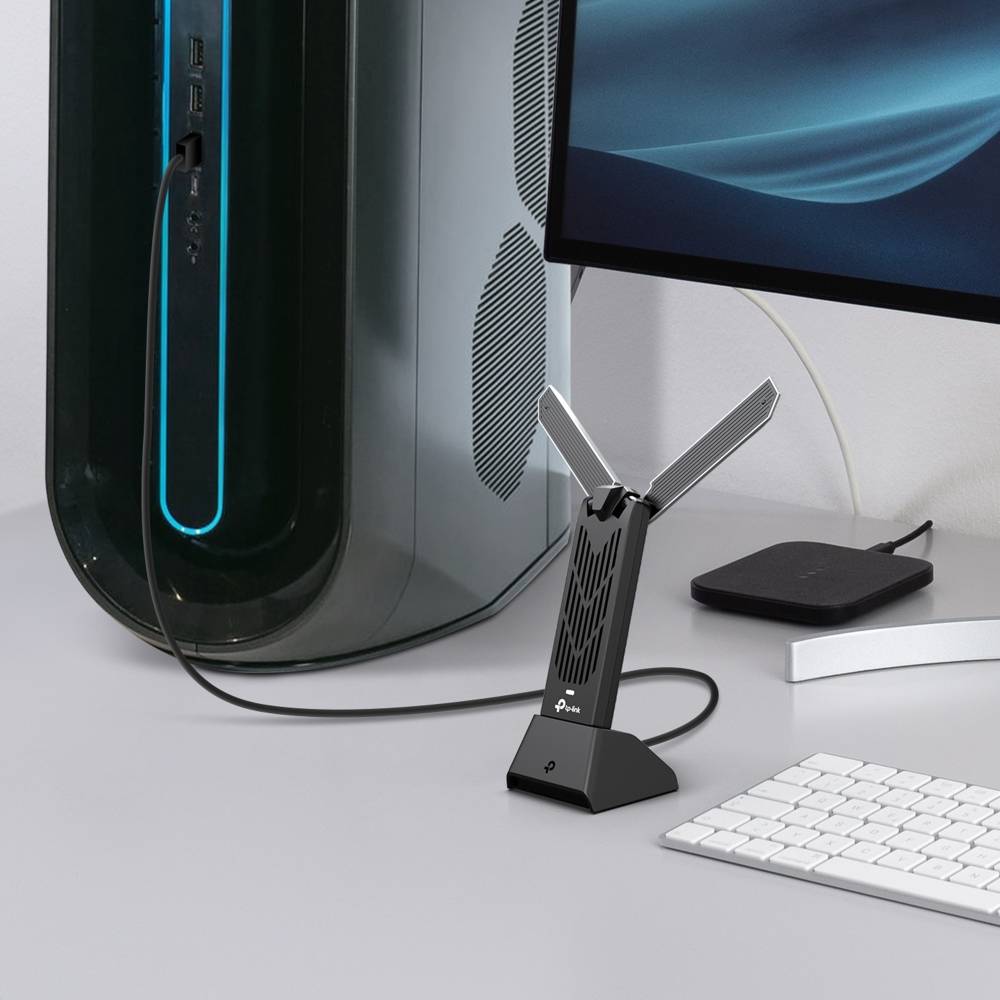 Adaptador de Rede USB TP-Link Archer TBE400UH BE6500 Wi-Fi 7 Tri-Band 6500Mbps Alta Ganho USB 3.0 - Imagem 4