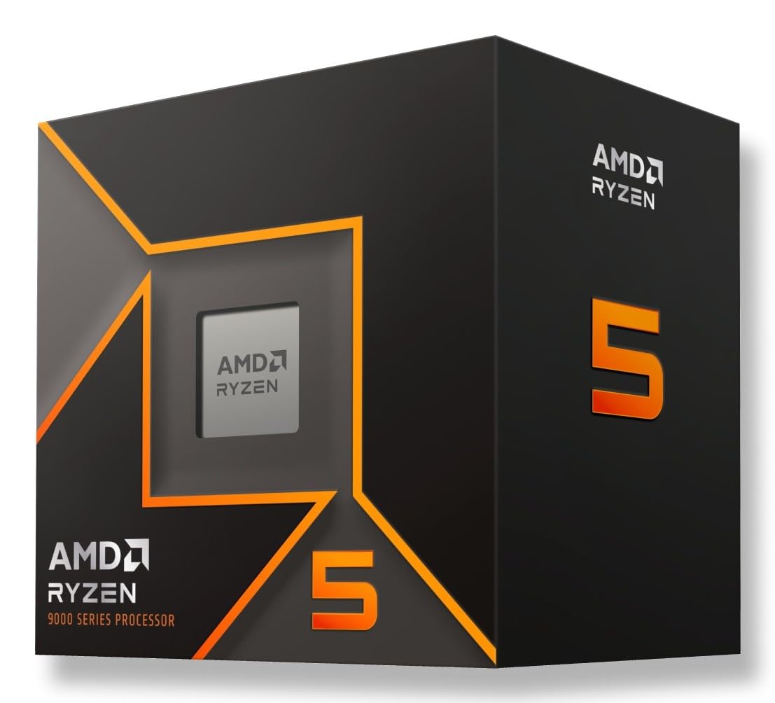 Processador AMD Ryzen 5 9600 5.2GHz AM5 6-Cores 12-Threads 65W 38MB com Cooler Wraith Stealth - Imagem 1