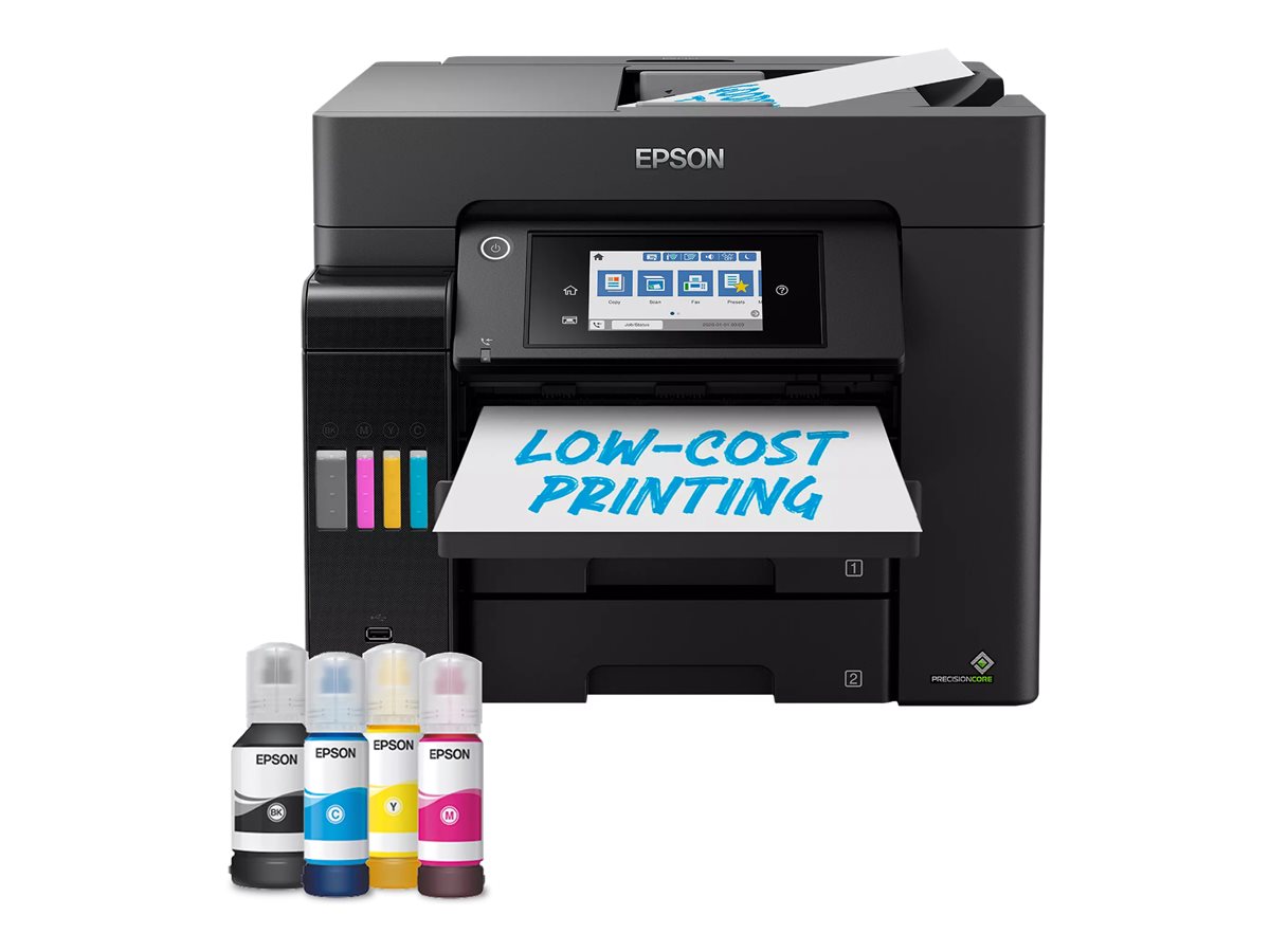 Impressora Multifunções Epson EcoTank ET-5855 Jacto Tinta A4 Preto - Imagem 2
