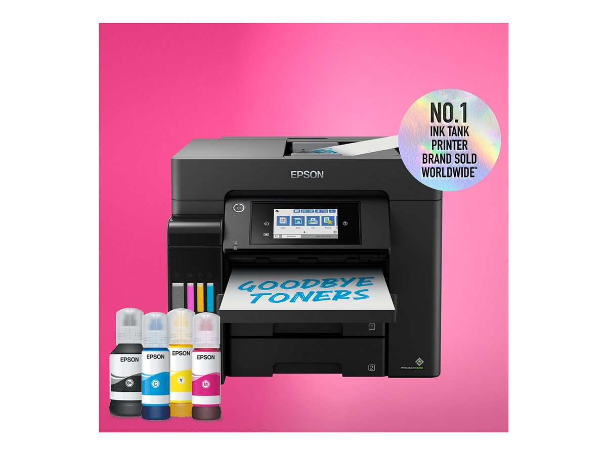 Impressora Multifunções Epson EcoTank ET-5855 Jacto Tinta A4 Preto - Imagem 8