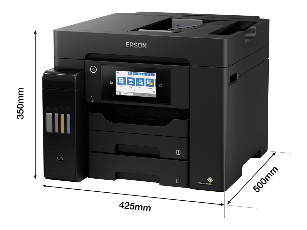 Impressora Multifunções Epson EcoTank ET-5855 Jacto Tinta A4 Preto - Imagem 3