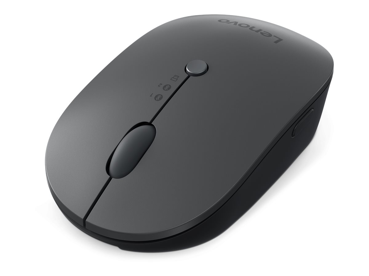 Rato Sem Fios Lenovo Multi-Device X9 Edition Óptico 4 Botões 2.4 GHz Bluetooth 5.0 USB-C Ambidextro Cinzento e Preto - Imagem 5
