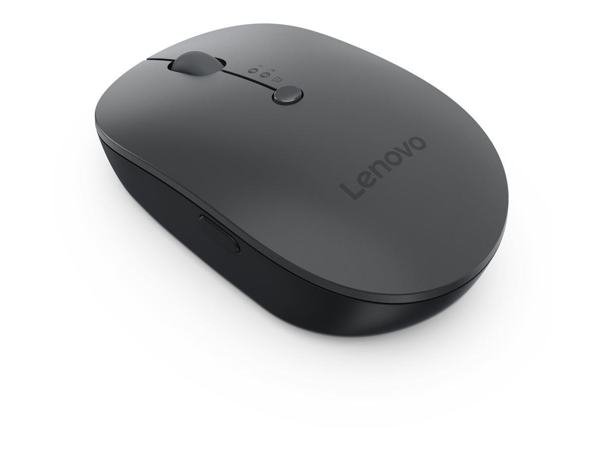 Rato Sem Fios Lenovo Multi-Device X9 Edition Óptico 4 Botões 2.4 GHz Bluetooth 5.0 USB-C Ambidextro Cinzento e Preto
