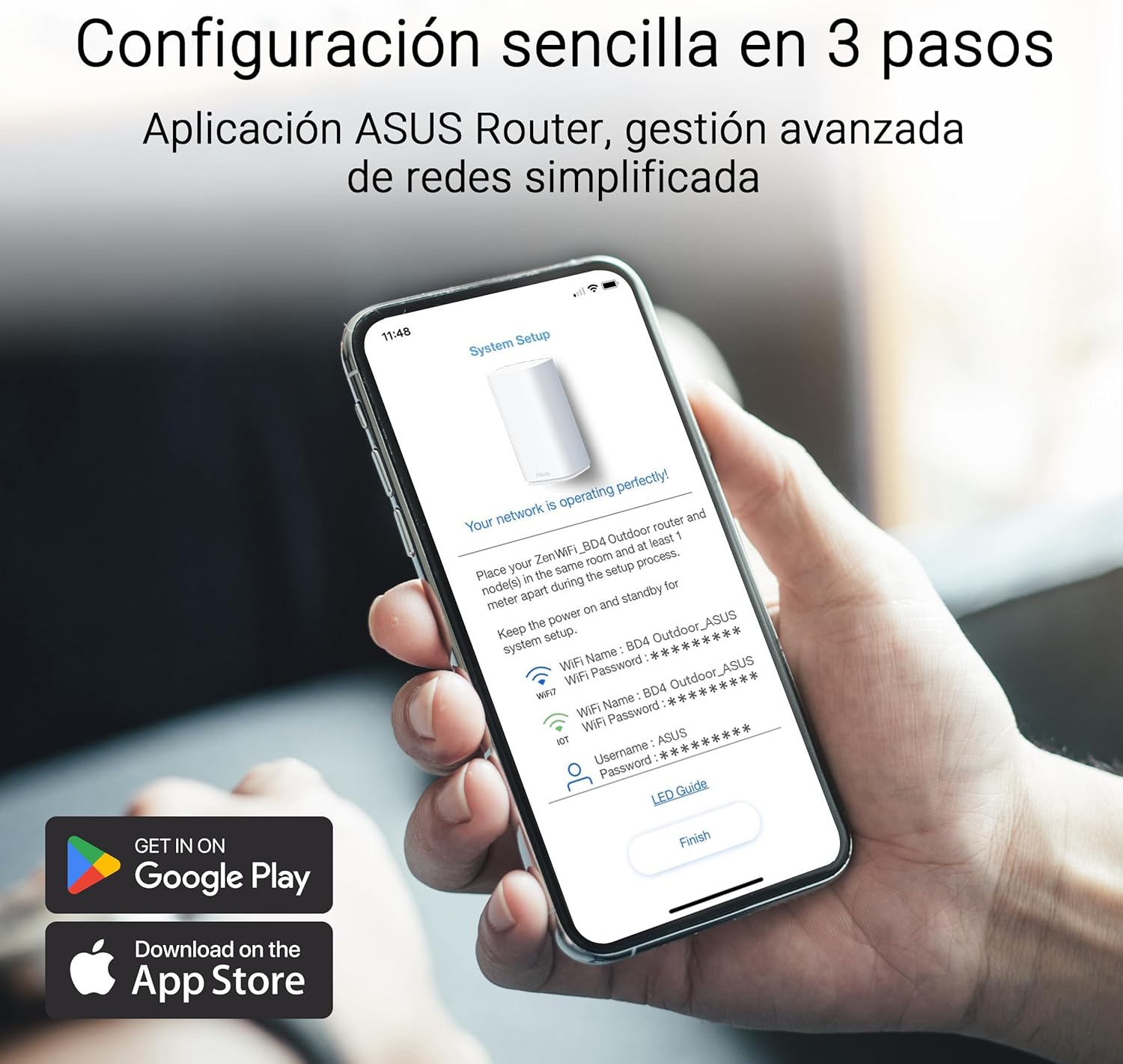 Sistema Wi-Fi Exterior ASUS ZenWiFi BD4 BE3600 Wi-Fi 7 Dual Band 2.5GbE Branco (1 Unidade) - Imagem 9
