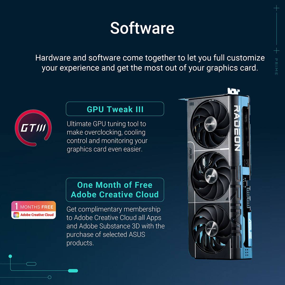 ASUS Prime Radeon RX 9070 OC Edition 16GB GDDR6 Graphics Card PCIe 5.0 HDMI 2.1 DisplayPort 2.1a - Imagem 6