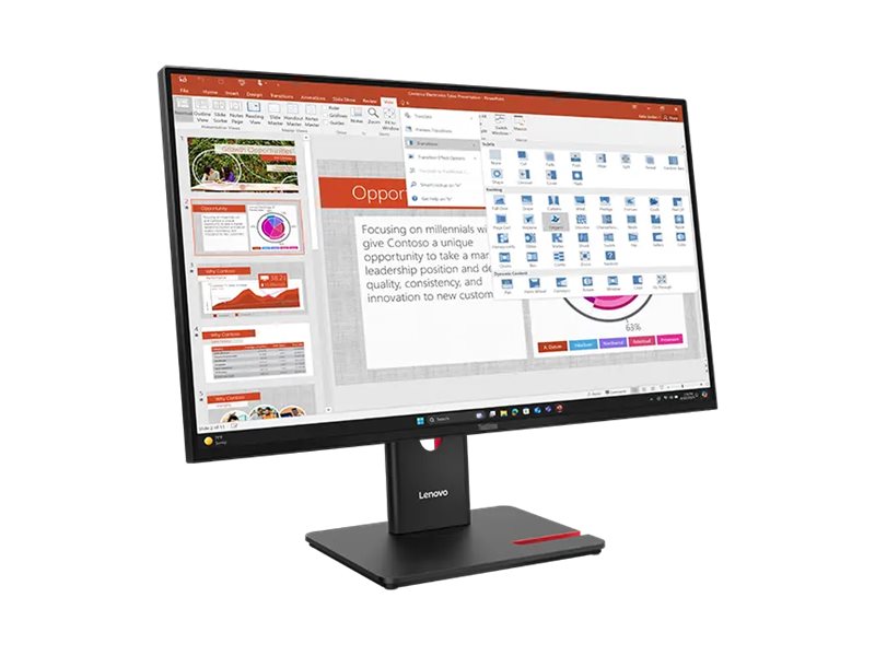 Monitor Lenovo ThinkVision T27-40 27" Full HD IPS 120Hz Preto Eclipse