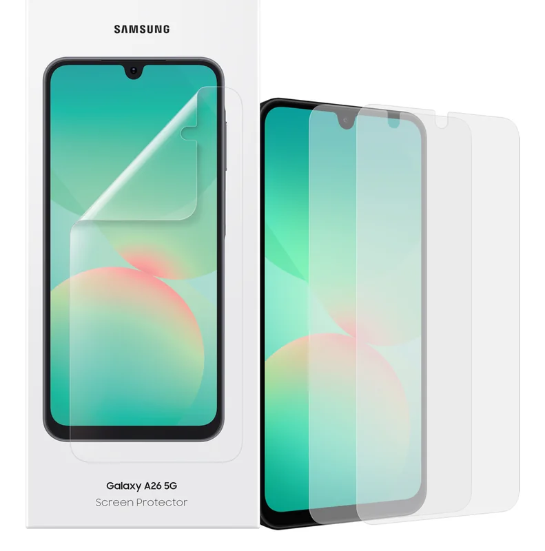 Protetor de Ecrã Samsung EF-UA266 para Galaxy A26 Transparente Anti-Riscos 2 Unidades - Imagem 1