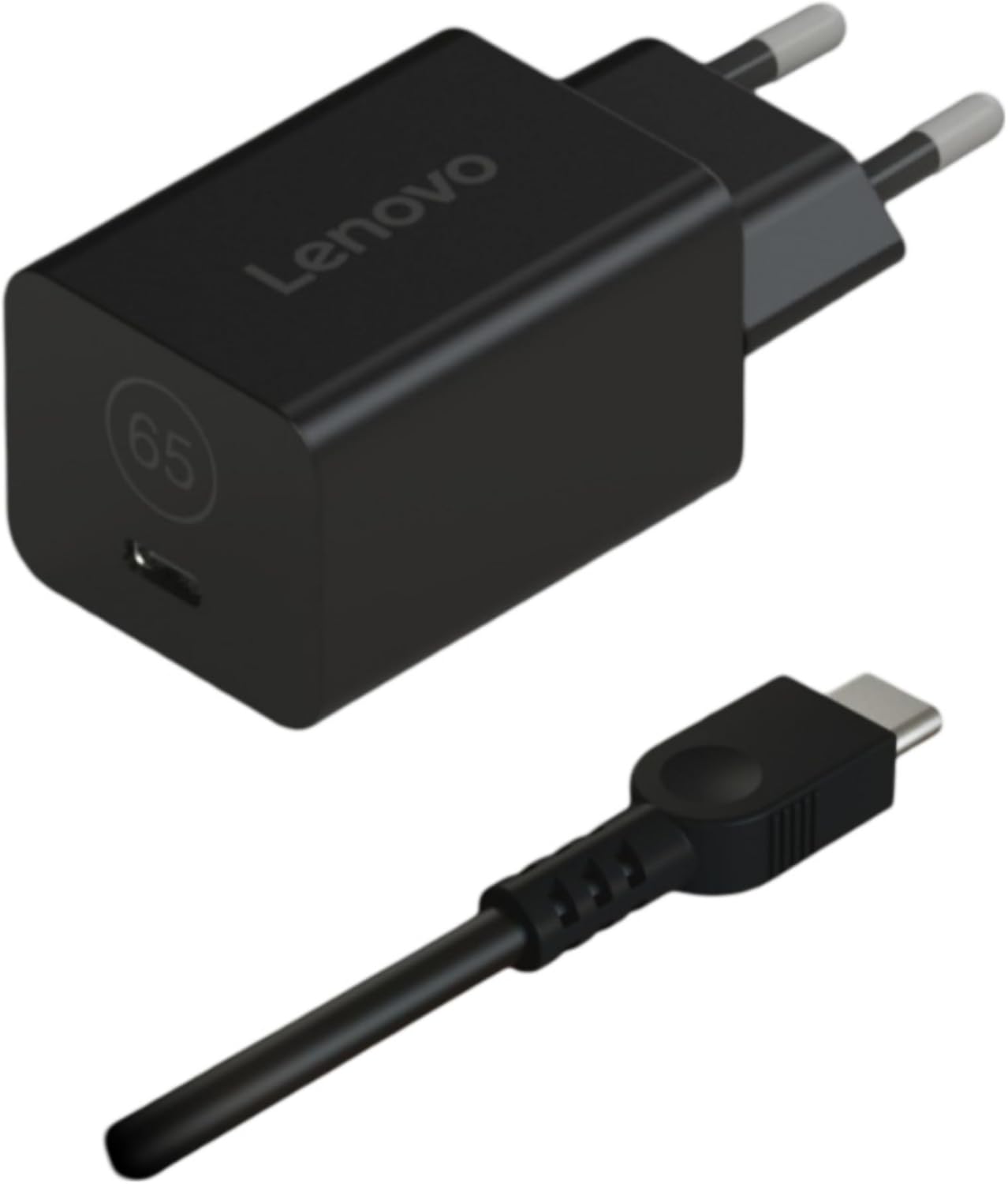 Adaptador de Corrente Lenovo GaN Nano 65W Tecnologia GaN Design Ultra Compacto
