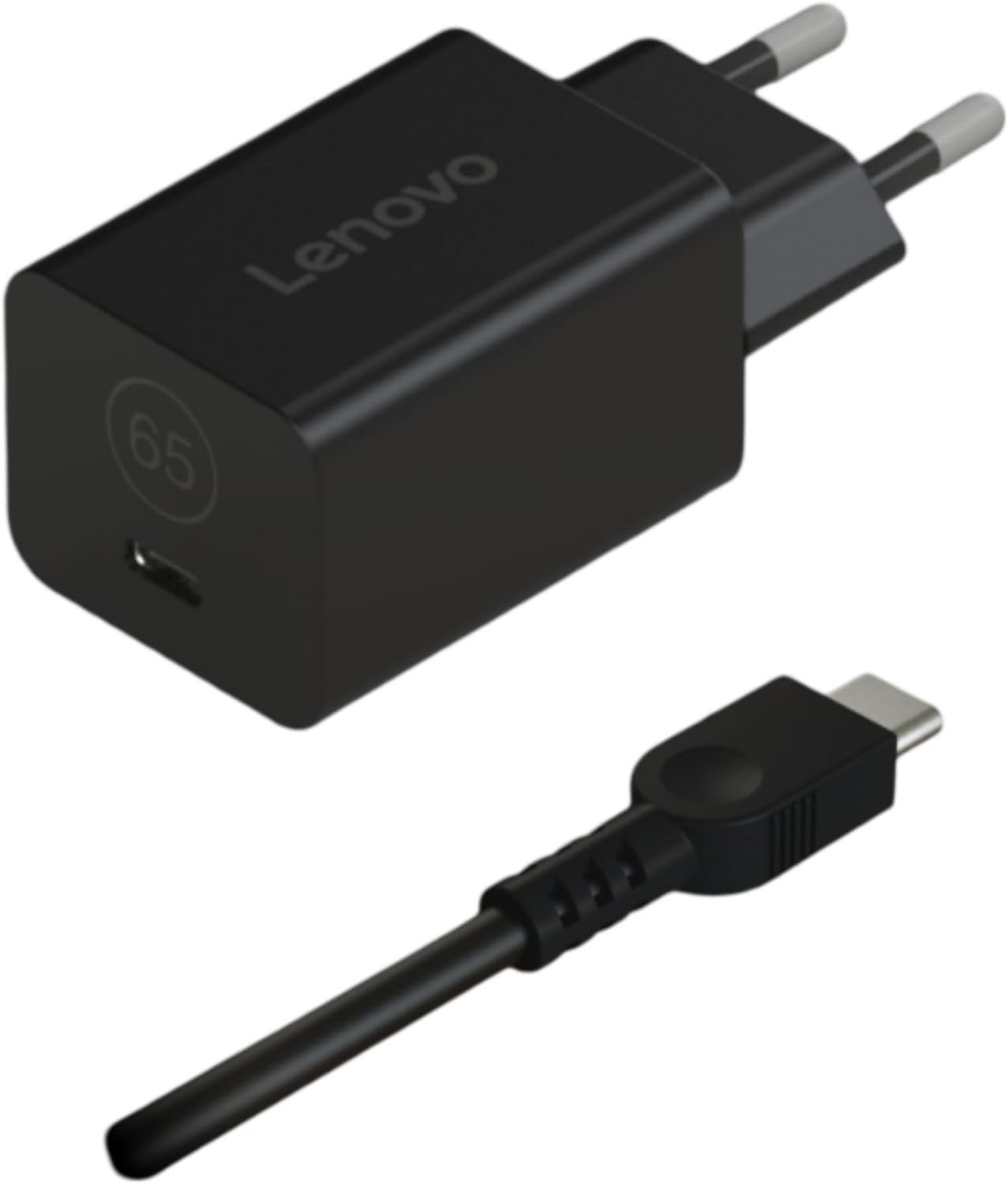 Adaptador de Corrente Lenovo GaN Nano 65W Tecnologia GaN Design Ultra Compacto - Imagem 2