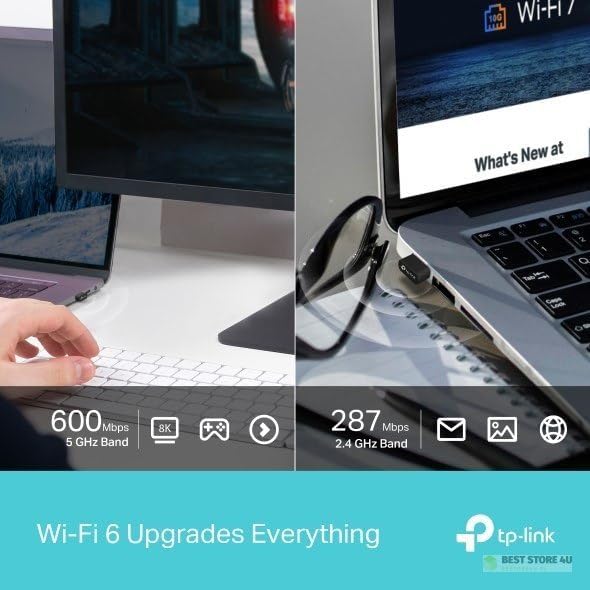 Adaptador USB Wi-Fi 6 e Bluetooth 5.3 TP-LINK AX900 Nano Dual Band - Imagem 5