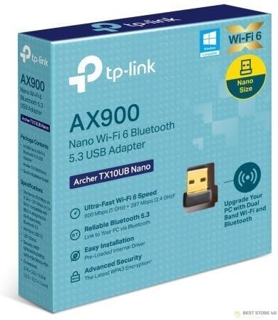 Adaptador USB Wi-Fi 6 e Bluetooth 5.3 TP-LINK AX900 Nano Dual Band - Imagem 8