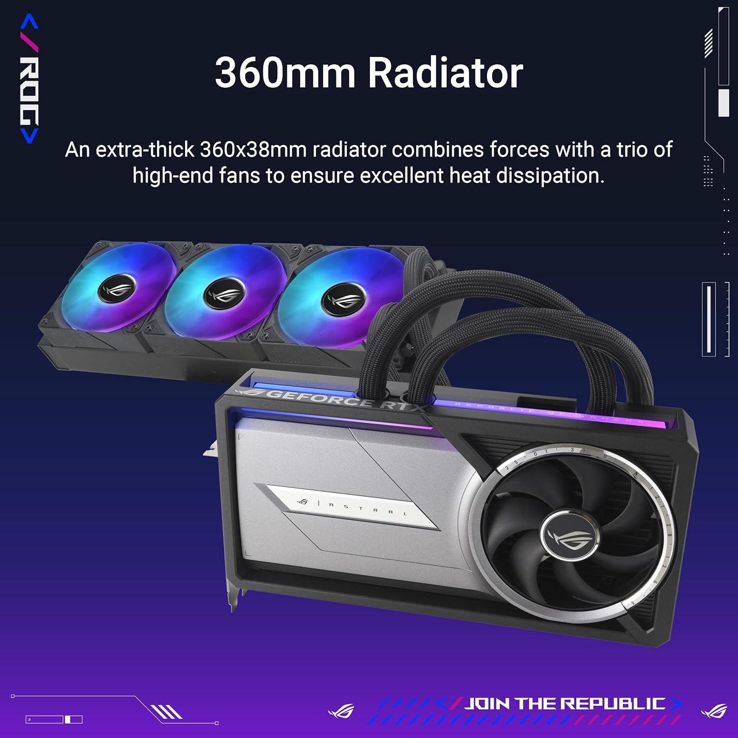 Placa Gráfica ASUS ROG Astral LC GeForce RTX 5090 32GB GDDR7 PCIe 5.0 2x HDMI 3x DisplayPort Preto - Imagem 2