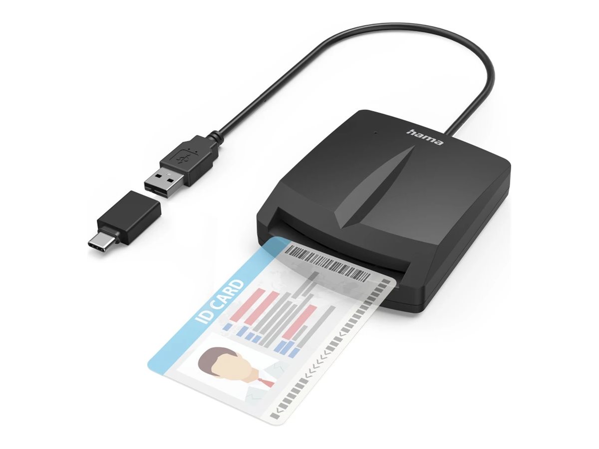 Leitor Smart Card Hama USB Preto