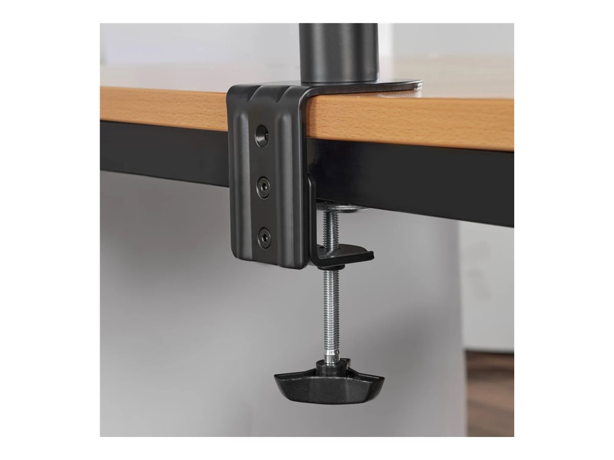 Suporte Monitor Secretária Hama Duplo 2 Braços Pleno Movimento 13-35 Preto - Imagem 8