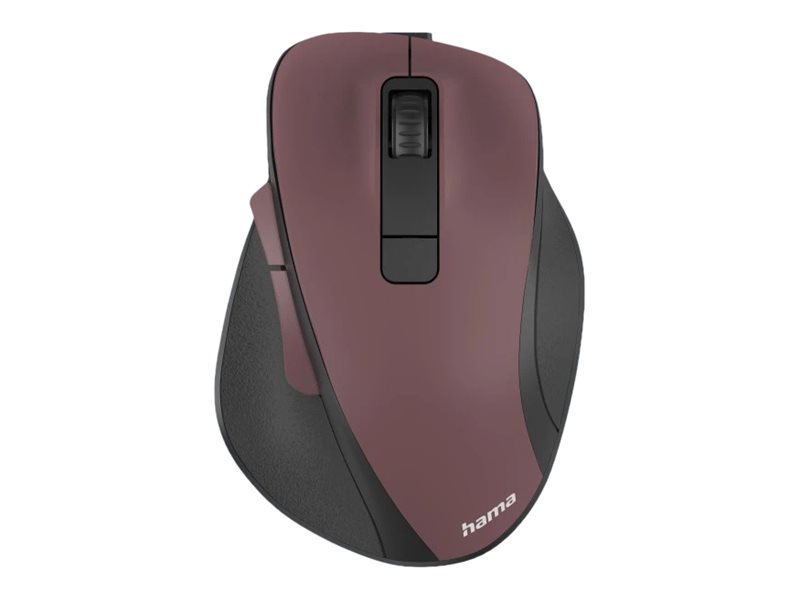 Rato Hama MW-500 Sem Fios Recarregável Ergonómico 6 Botões Vermelho Bordeaux