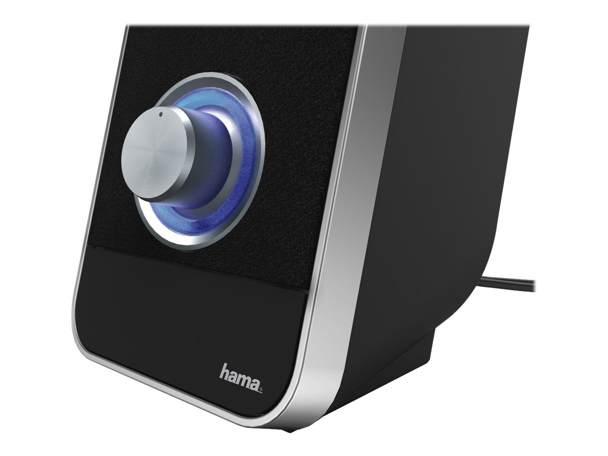 Altifalantes Hama Sonic LS-206 Preto Prata - Imagem 2