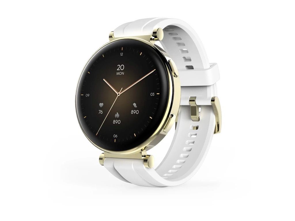 Relógio Inteligente Hama 7000 Ecrã 1.32" Dourado c/ Bracelete Branco - Imagem 7