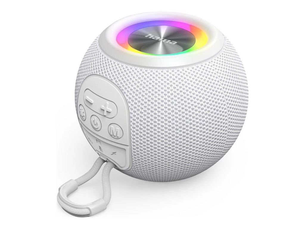 Altifalante Portátil Hama Ball Shape Bluetooth 5W Branco - Imagem 1