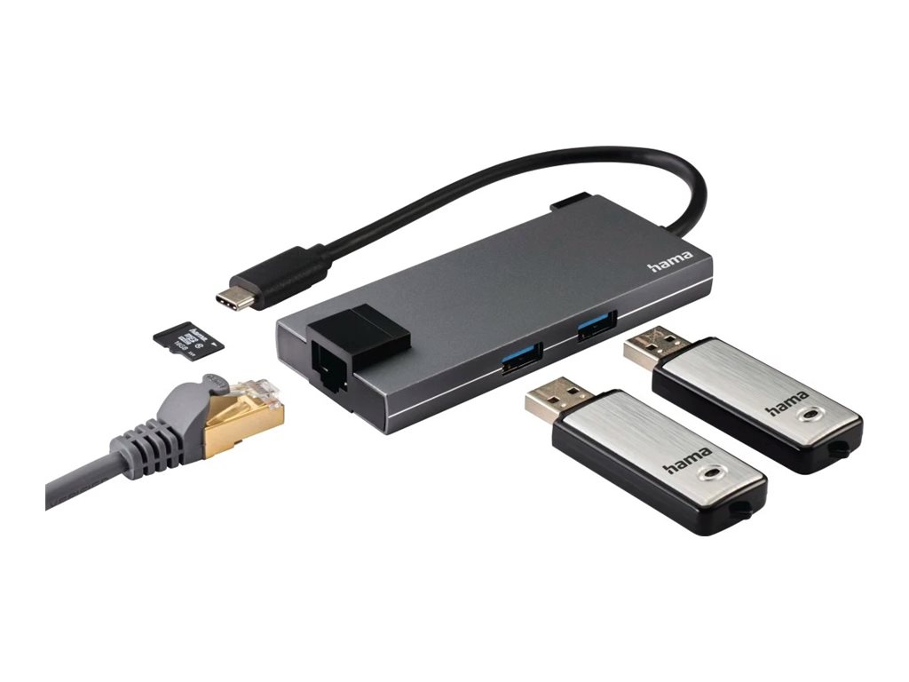 Hub Multiport Hama USB C HDMI Ethernet - Imagem 4