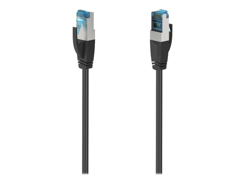 Cabo de Rede Hama CAT 6a S/FTP 50 cm Preto - Imagem 1