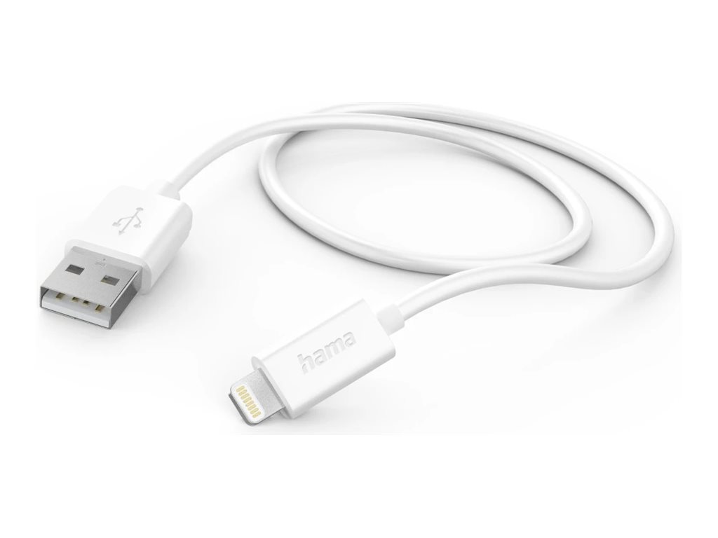 Cabo Hama USB Lightning 1 m Branco