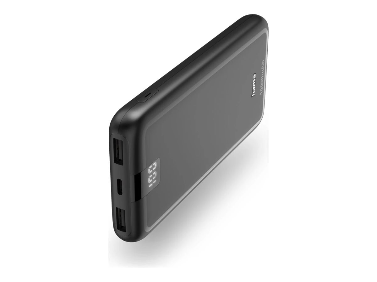 Carregador Portátil Hama Performance 10 10000 mAh Carga Rápida Antracite