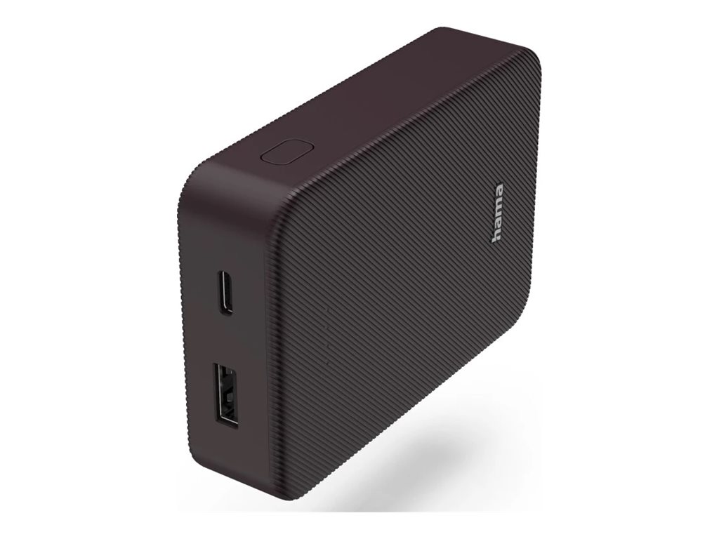 Carregador Portátil Hama Colour 10 10000 mAh Carga Rápida USB-C Ameixa