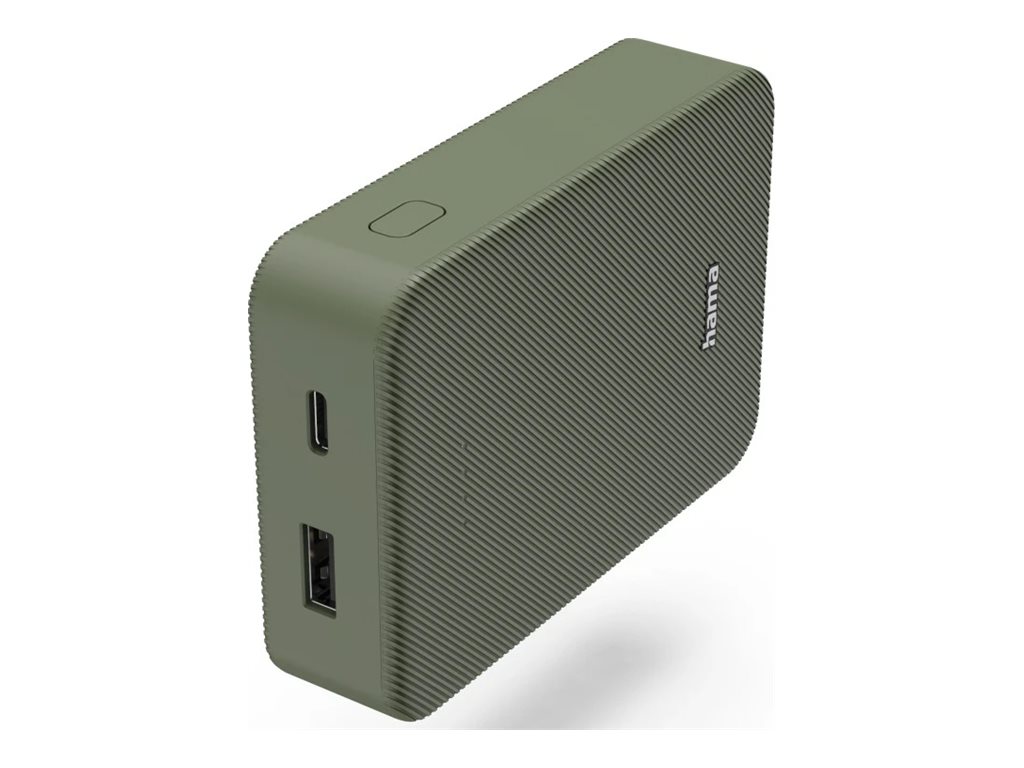 Carregador Portátil Hama Colour 10 10000 mAh Fast Charge Verde - Imagem 1
