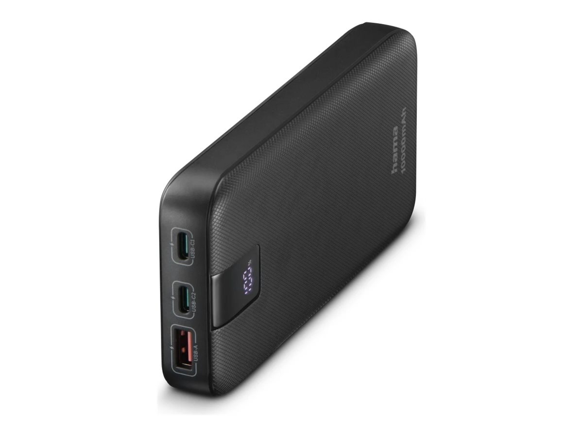 Carregador Portátil Hama PD 10 10000 mAh 20W PD/QC Antracite - Imagem 1