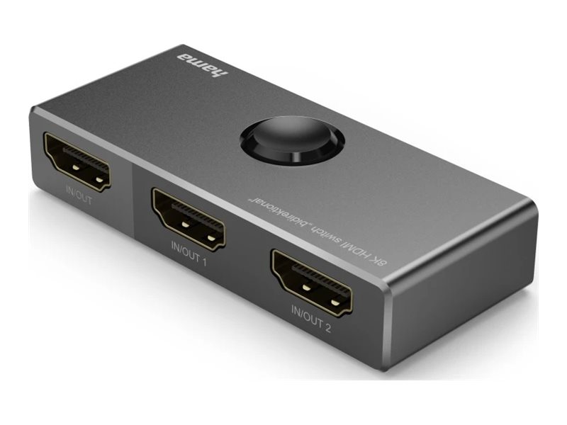 Comutador HDMI HAMA 8K Bi-Direcional 2x1/1x2