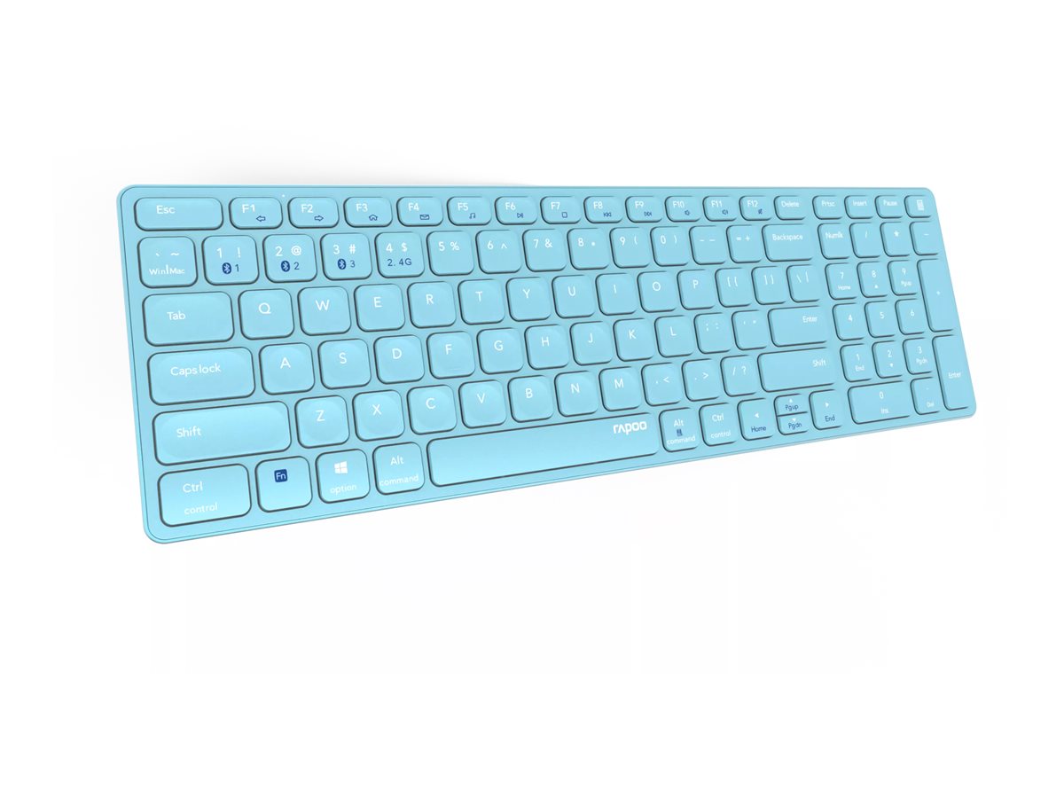 Teclado RAPOO E9700M Sem Fios Multi-Modo Layout PT Azul - Imagem 5