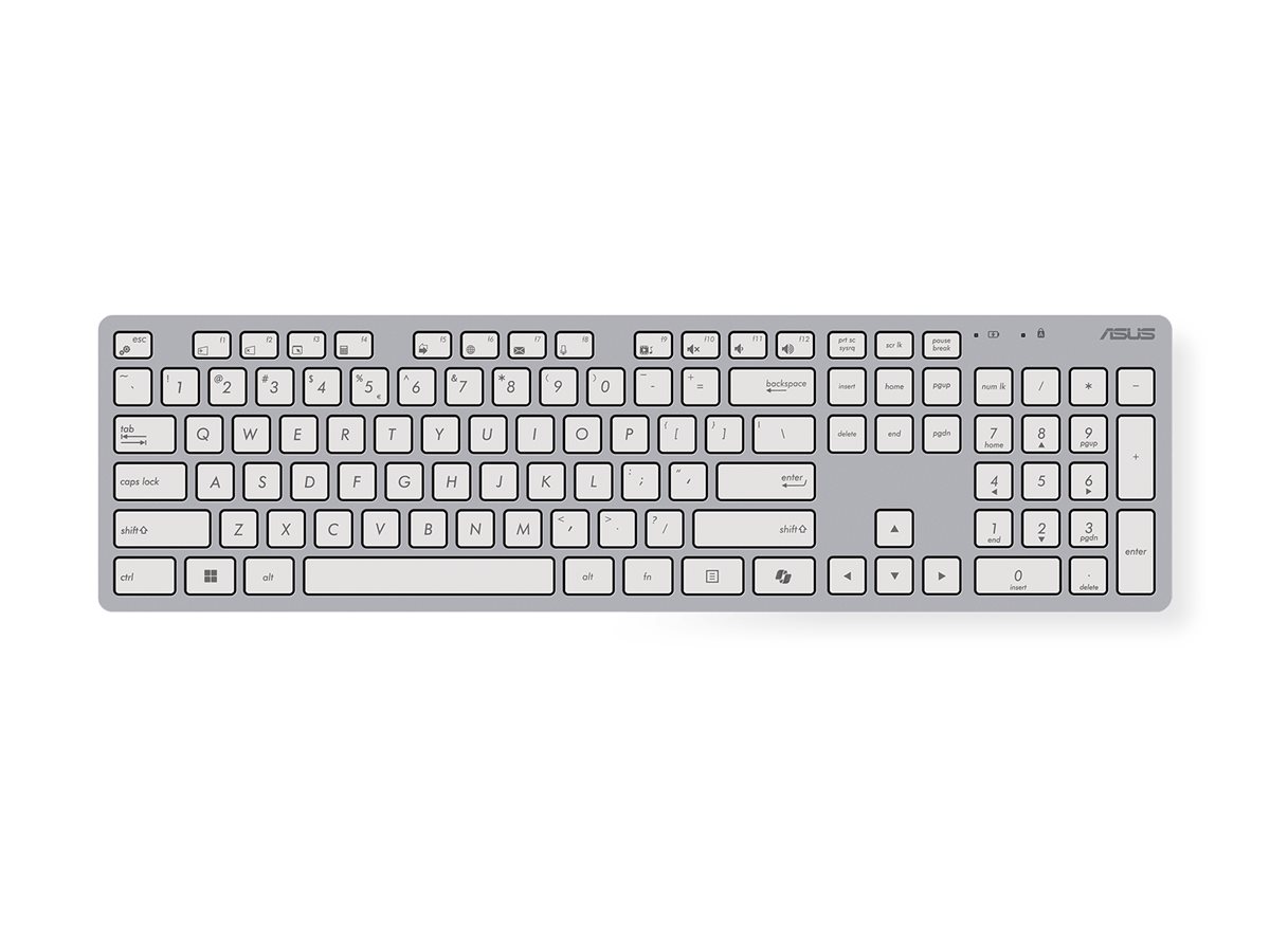 Conjunto Teclado Rato ASUS W5000 Sem Fios Branco - Imagem 3