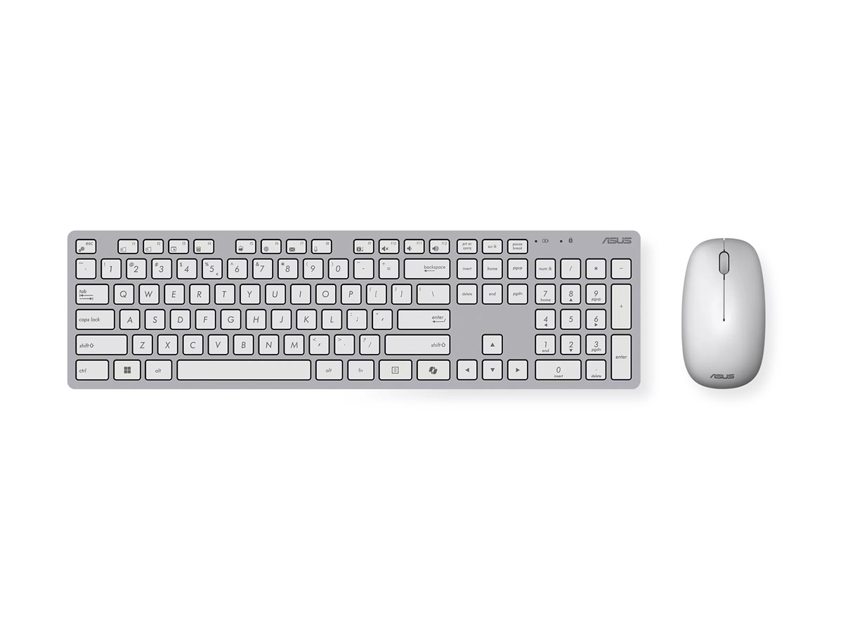 Conjunto Teclado Rato ASUS W5000 Sem Fios Branco - Imagem 6