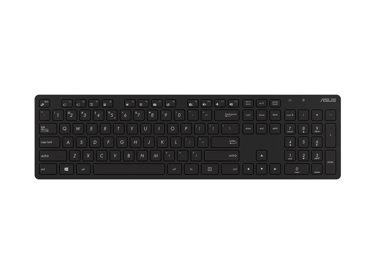 Conjunto Teclado Rato ASUS W5000 Sem Fios Preto - Imagem 2