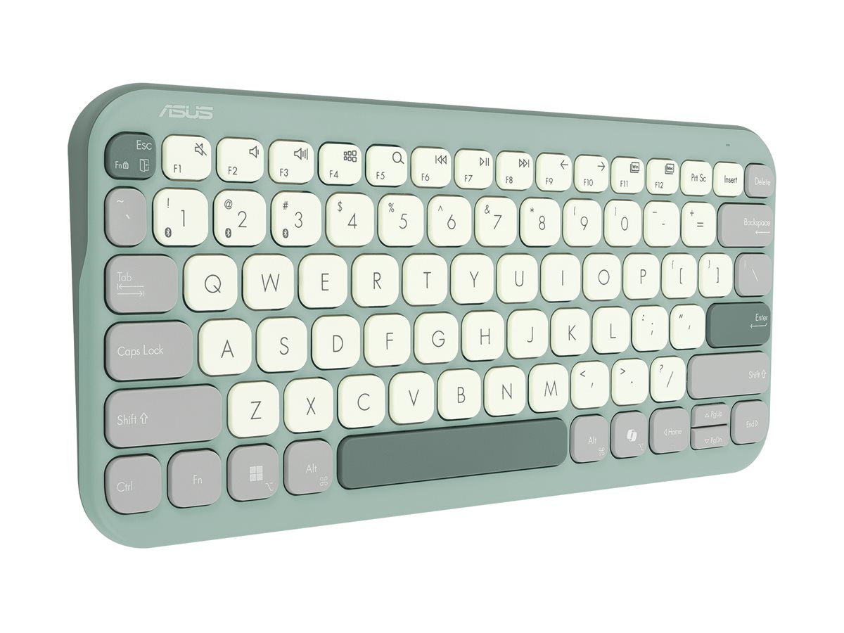 Teclado ASUS Marshmallow KW100 75% Compacto Sem Fios Bluetooth 5.0 Verde Latte - Imagem 2