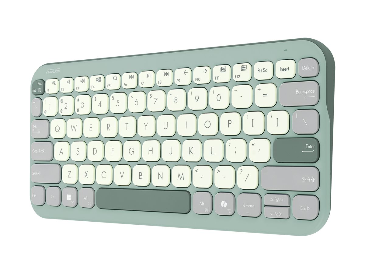 Teclado ASUS Marshmallow KW100 75% Compacto Sem Fios Bluetooth 5.0 Verde Latte - Imagem 5
