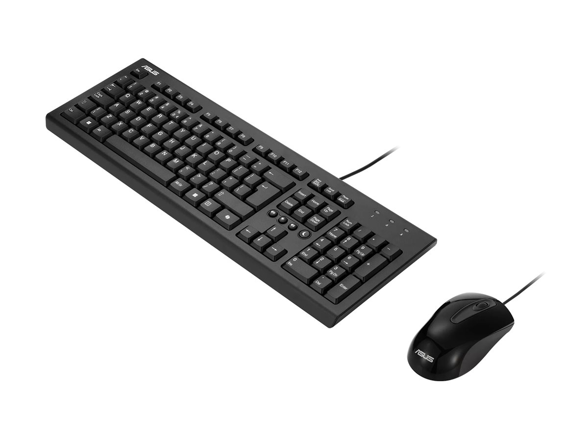 Conjunto Teclado Rato ASUS U2000 USB Português Preto - Imagem 2