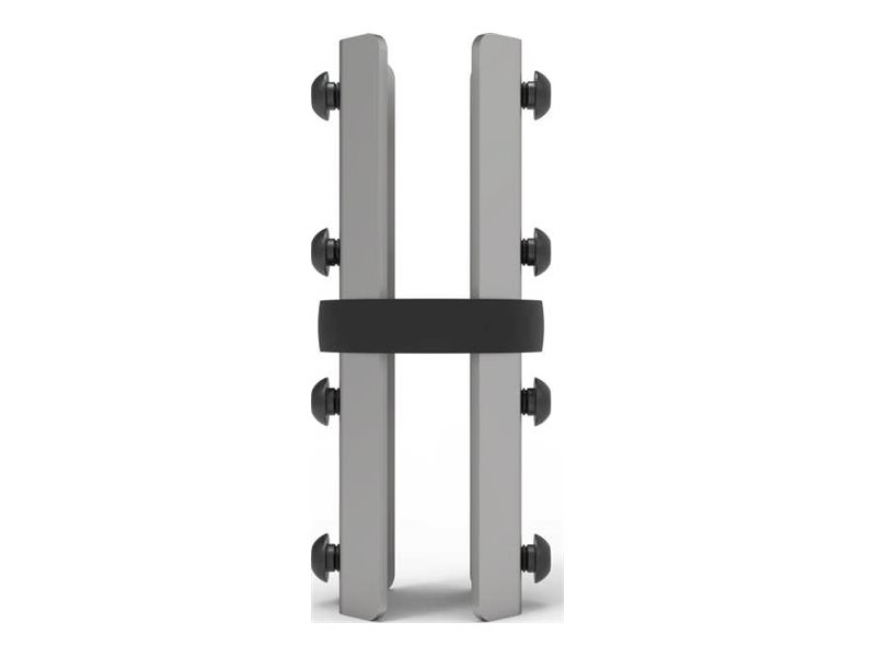 Conector de Poste Napofix Modular Aço Zincado Cinza Preto