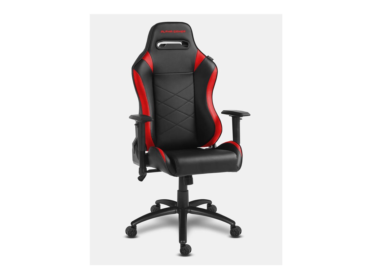 Cadeira Gaming Alpha Gamer Atena Pele PU Preto/Vermelho - Imagem 3