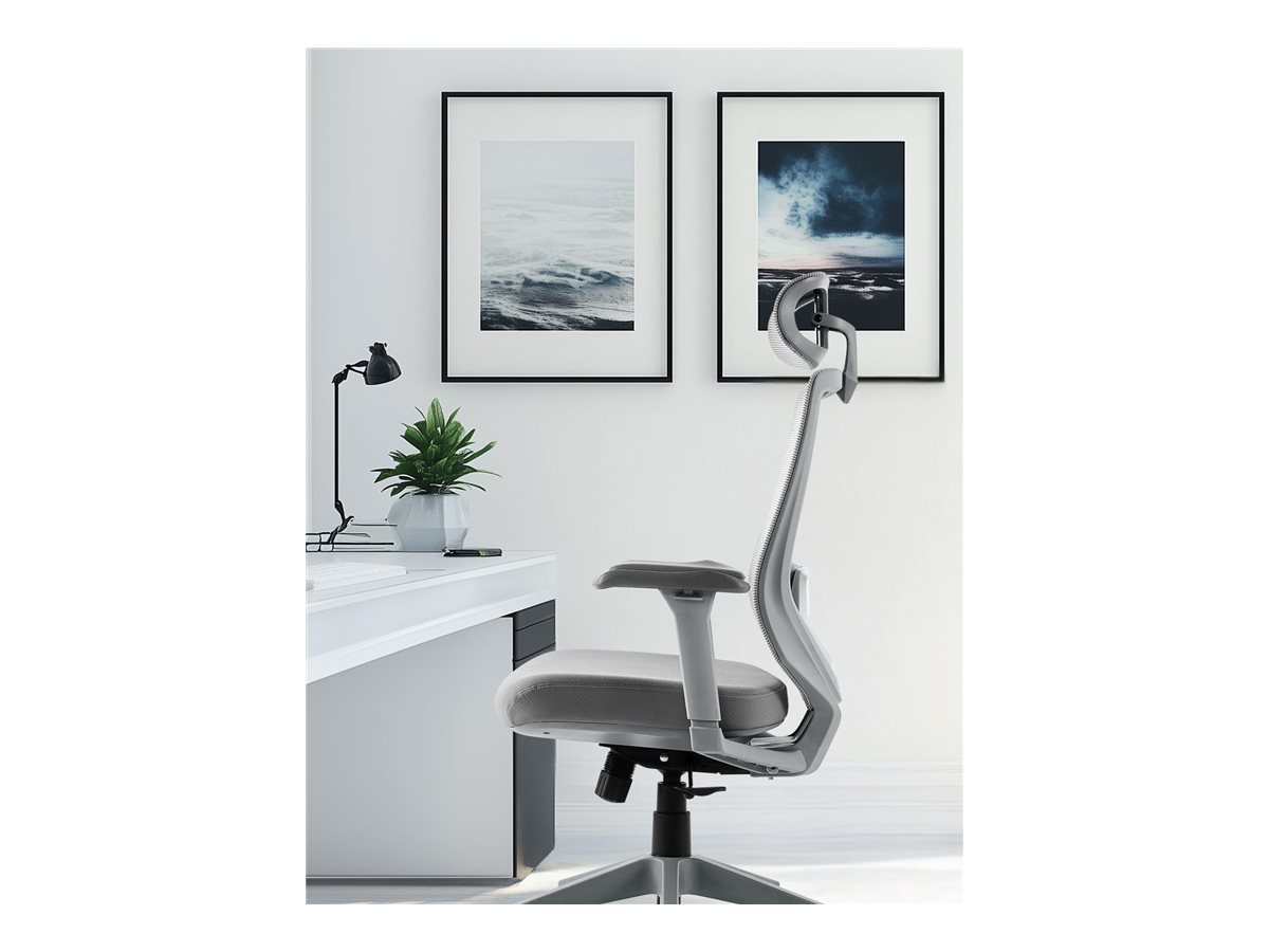 Cadeira Gaming Alpha Gamer Stella Ergonómica Cinza - Imagem 5