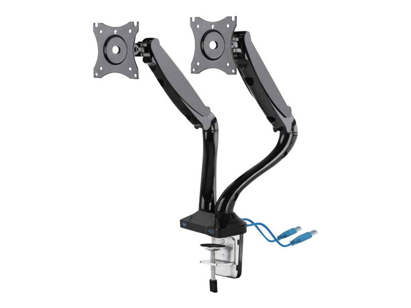 Suporte de Monitor Duplo Napofix Braço Ajustável 13"-27" Secretária