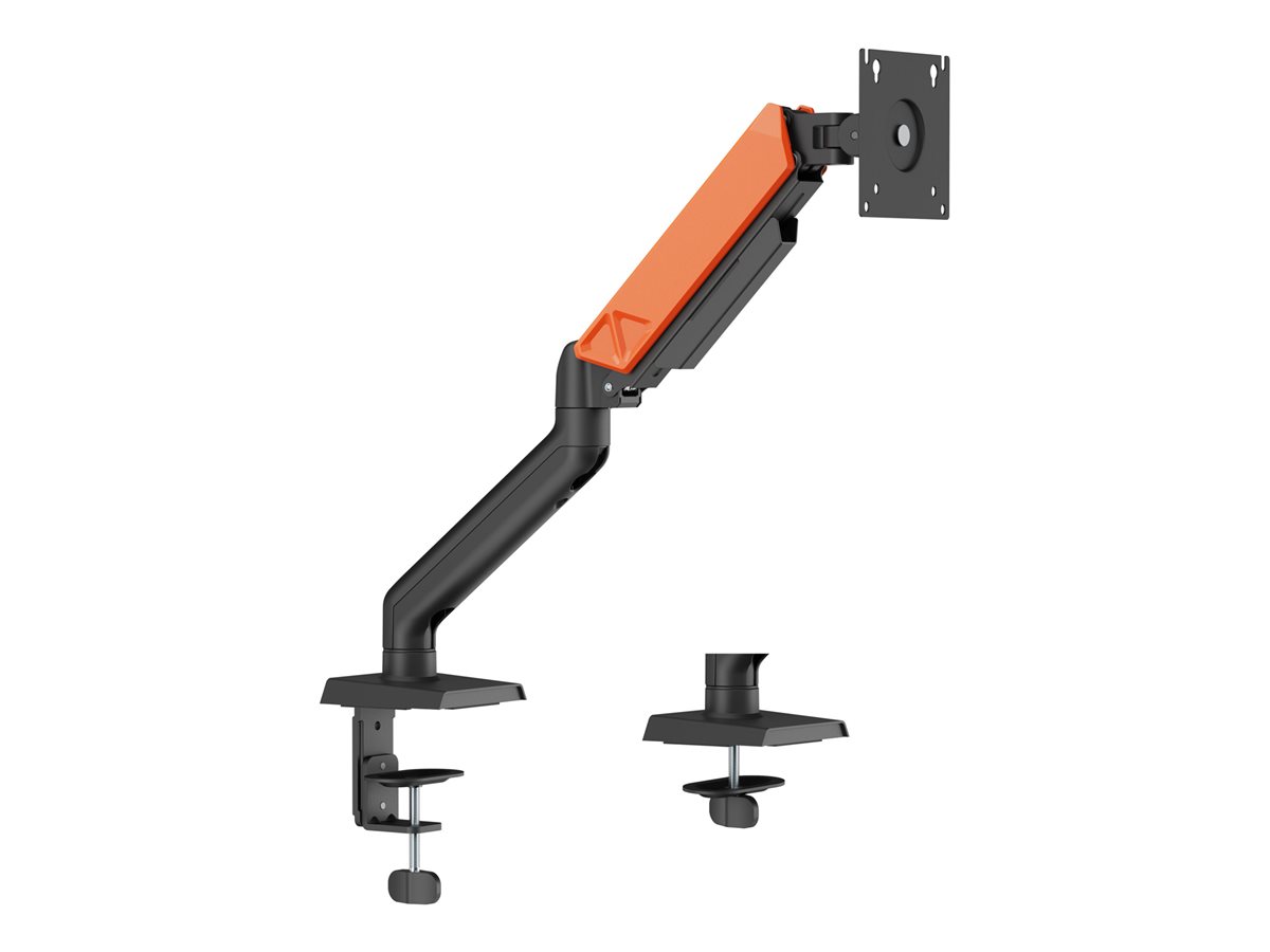 Suporte de Monitor Napofix Gaming 13-32 Ajustável Secretária Preto Laranja