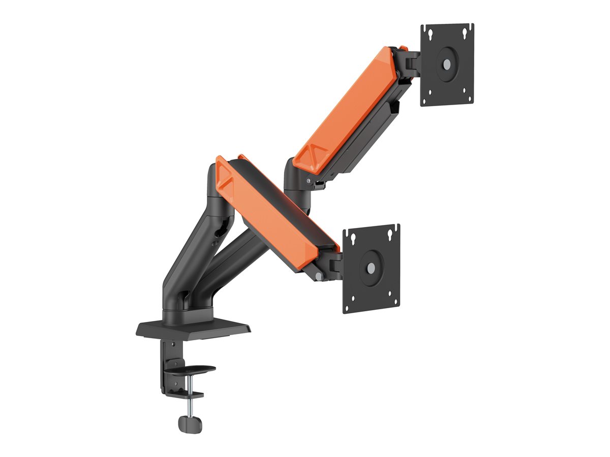 Suporte Monitor Duplo Napofix Gaming Articulado 13"-32" Preto Laranja