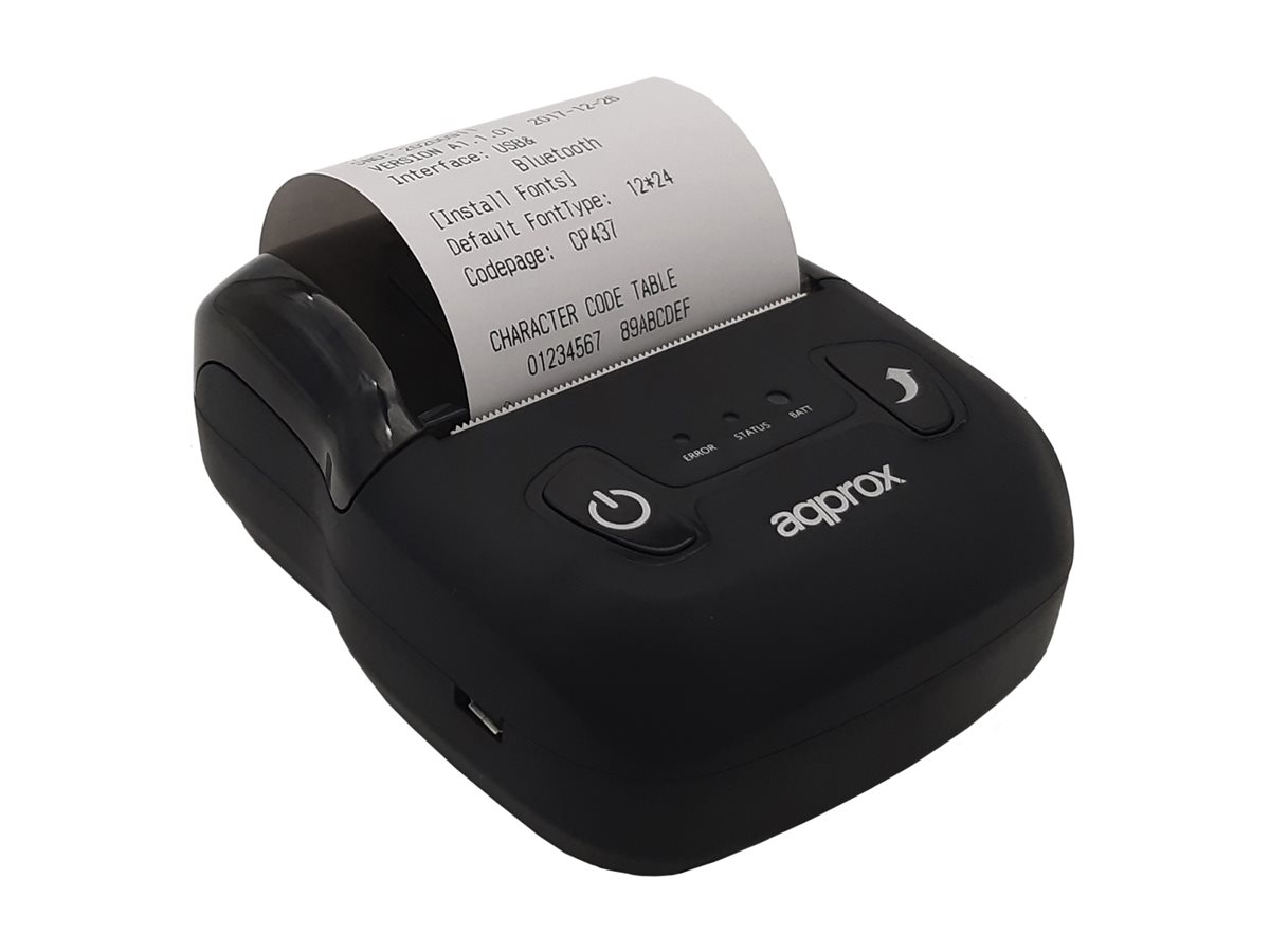 Impressora Térmica Portátil APPROX USB Bluetooth Preto - Imagem 4
