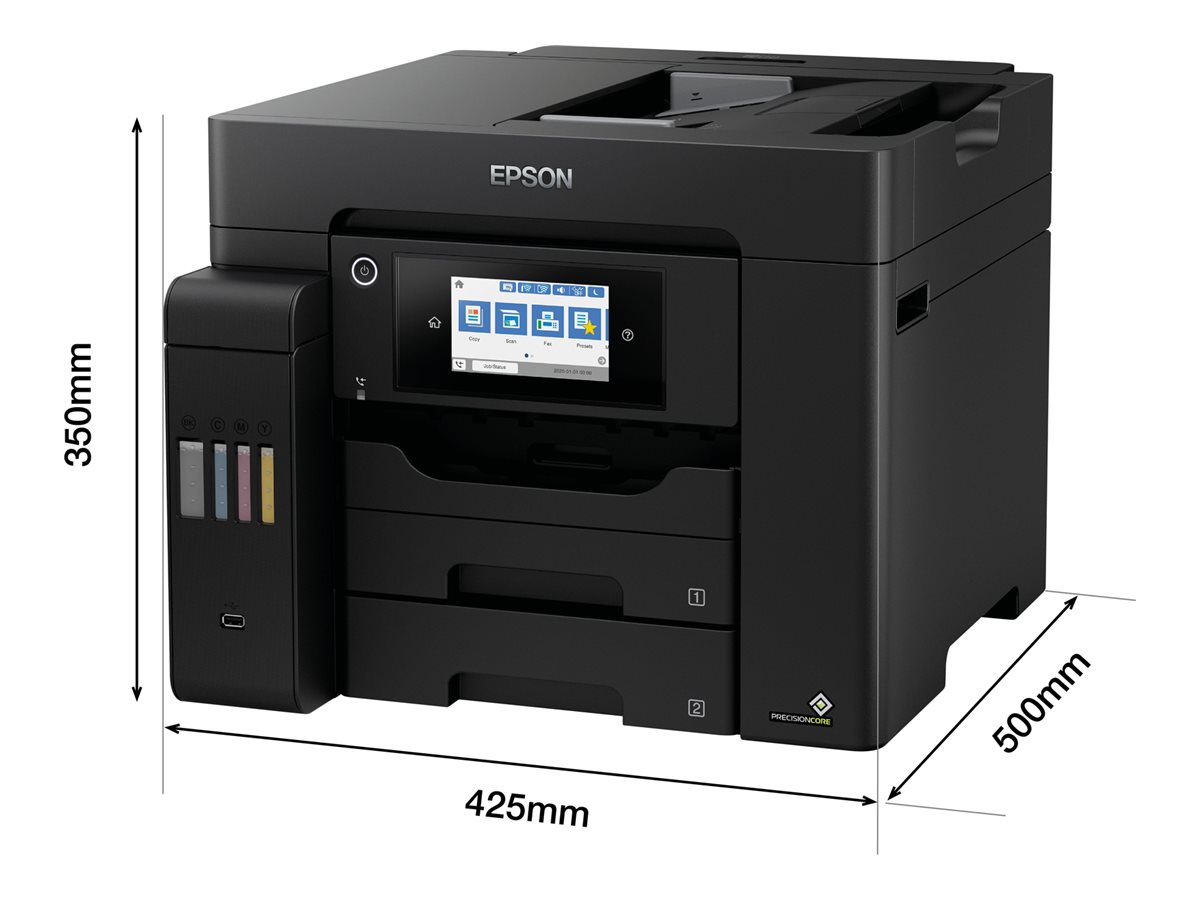 Impressora Multifunções Epson EcoTank ET-5805 Jacto de Tinta A4 Preto - Imagem 2